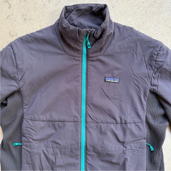 Patagonia Nano Air Hybrid Jacket in Gray with Teal Accents Size XL - Picture 6 of 7